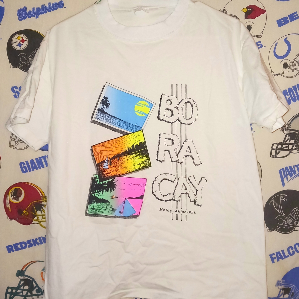 Vintage Retro Boracay Malay Aklan Phillippines Filipino Graphic Tee Shirt